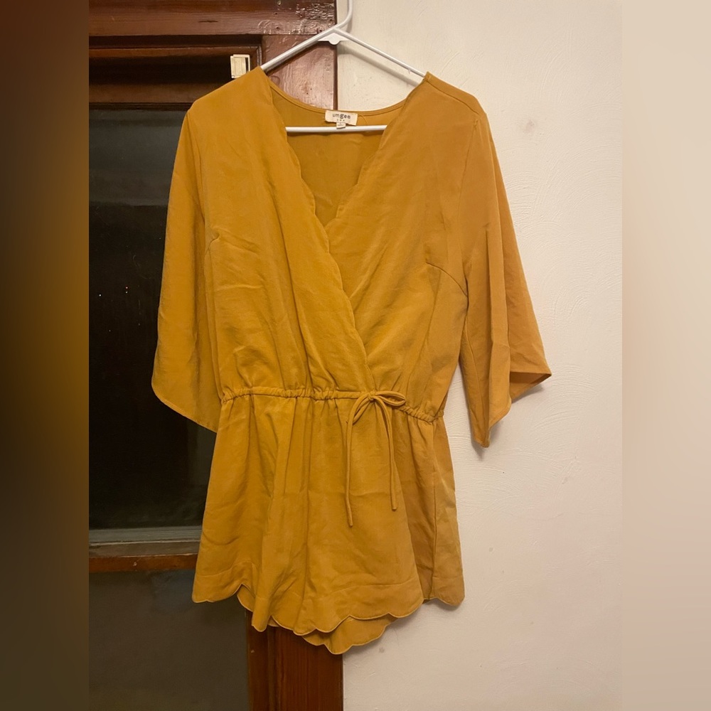 Mustard Romper - worn once